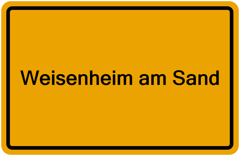 Handelsregisterauszug Weisenheim am Sand